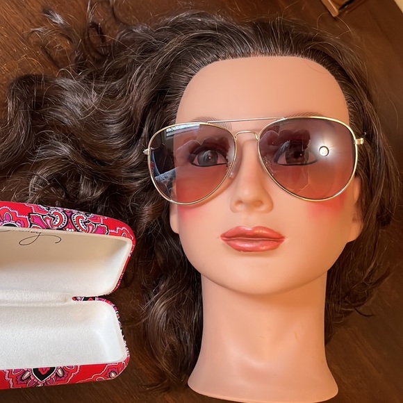 Vera Bradley sunglasses in hard shell clam case